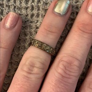 Midi finger bronze ring